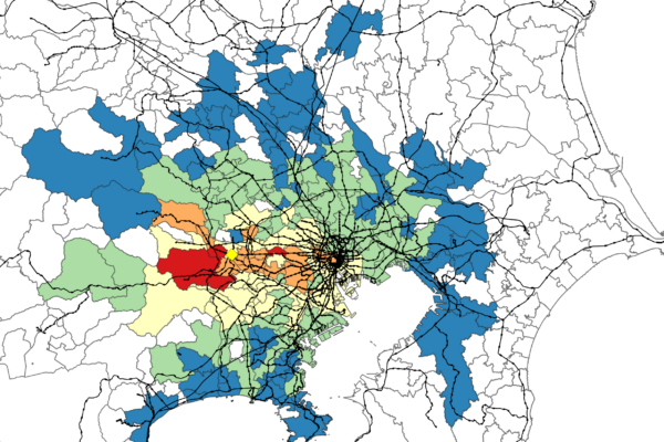 大都市交通センサス定期券調査を可視化